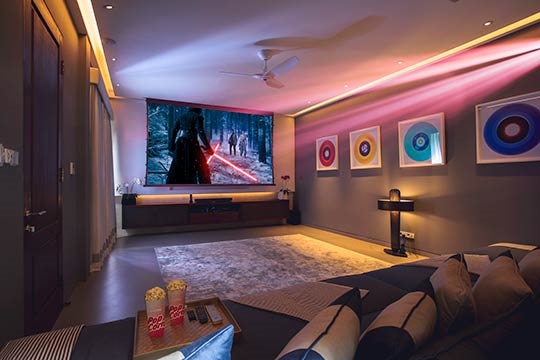 Luxury movie room